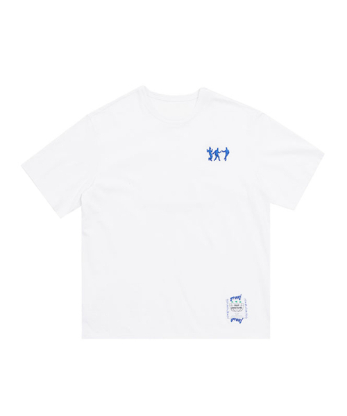 OURPOCKETS(アワーポケッツ)の「グリッドダンスペルソナTシャツ(ホワイト)(Tシャツ/カットソー・レディース・ホワイト・MEDIUM/X-LARGE)」の5枚目の写真