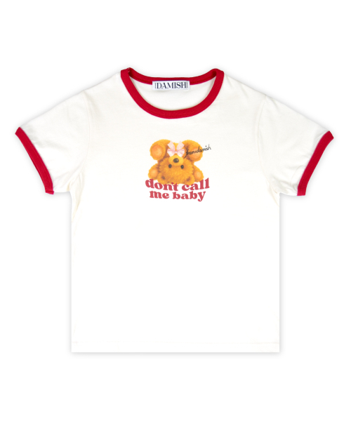 DAMISH（ダミシュ）の「リバーステディリンガーTシャツ_レッド（Tシャツ/カットソー・レディース・レッド・FREE）」の4枚目の写真