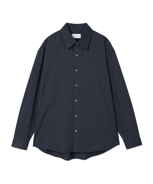 PRAIRIE(KR)(プレーリー)の「コンフォートシャドウストライプシャツ(ネイビー)(シャツ/ブラウス・メンズ・ネイビー・MEDIUM/LARGE)」の6枚目の写真
