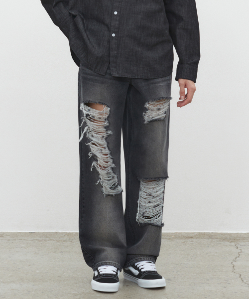 DECET(デケト)の「Destroy Jeans DCPT038BlackB(デニムパンツ・レディース・その他・26/28/30/32/34)」の7枚目の写真