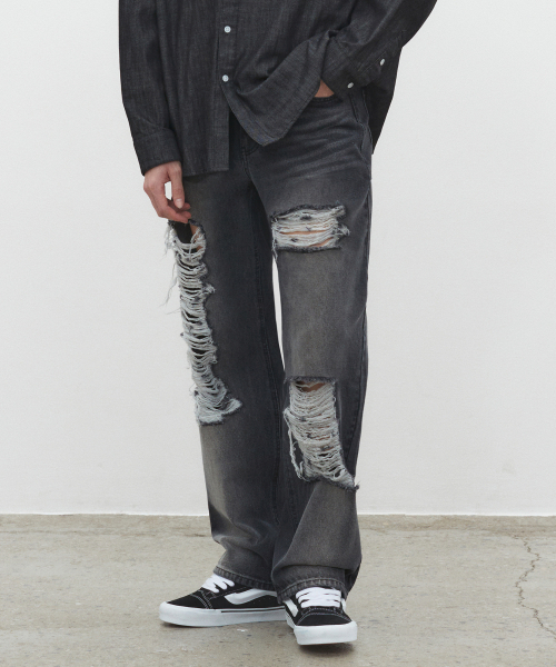 DECET(デケト)の「Destroy Jeans DCPT038BlackB(デニムパンツ・レディース・その他・26/28/30/32/34)」の8枚目の写真