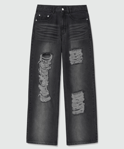 DECET(デケト)の「Destroy Jeans DCPT038BlackB(デニムパンツ・レディース・その他・26/28/30/32/34)」の10枚目の写真