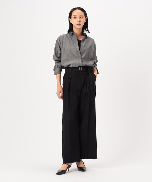 COMME CA（コムサ）の「ソフトダンガリー シャツ（シャツ/ブラウス・レディース・グレー/ホワイト・9号）」の5枚目の写真