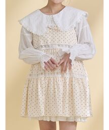 merry jenny | dot laceフリルカラーブラウス(シャツ/ブラウス)