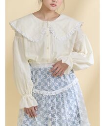 merry jenny | dot laceフリルカラーブラウス(シャツ/ブラウス)