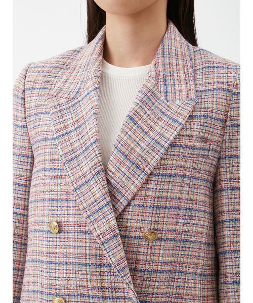 Mila Owen（ミラオーウェン）の「金釦ダブルブレストツイードブレザー