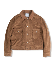 MUDSALT（マッドソルト）の「Suede Trucker Jacket Type 2. Camel（MA-1・メンズ）」