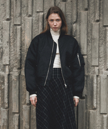 MAIS（マイス）の「ALPHA CREASE MA-1 JACKET / BLACK（ブルゾン）」