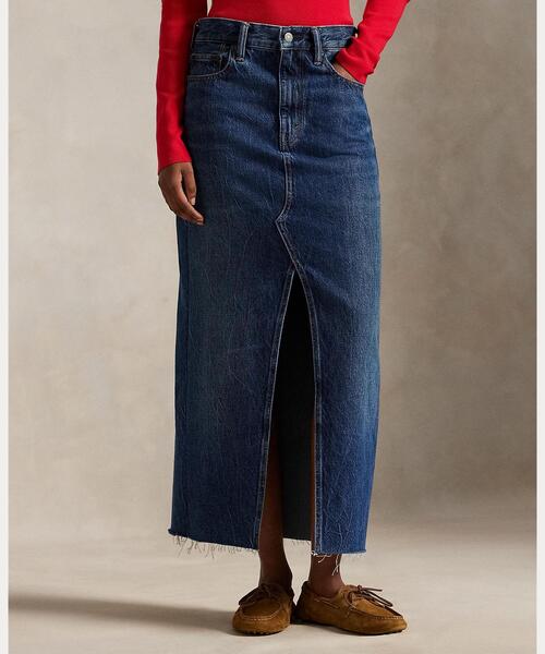 デニム マキシスカート（デニムスカート）｜POLO RALPH LAUREN（ポロ