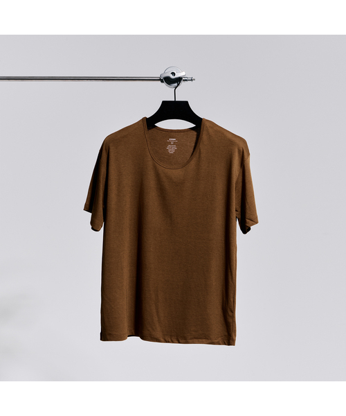GOZER(ゴーザー)の「UNDER HALF T-SHIRT_PUMPKIN(Tシャツ/カットソー・メンズ・ブラウン・SMALL/MEDIUM/LARGE/X-LARGE)」の1枚目の写真