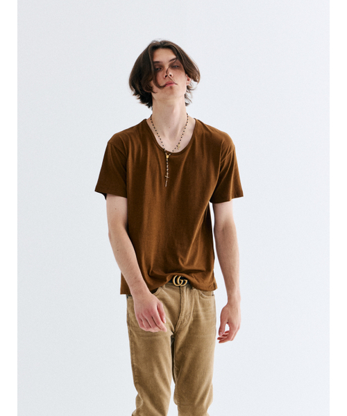 GOZER(ゴーザー)の「UNDER HALF T-SHIRT_PUMPKIN(Tシャツ/カットソー・メンズ・ブラウン・SMALL/MEDIUM/LARGE/X-LARGE)」の2枚目の写真