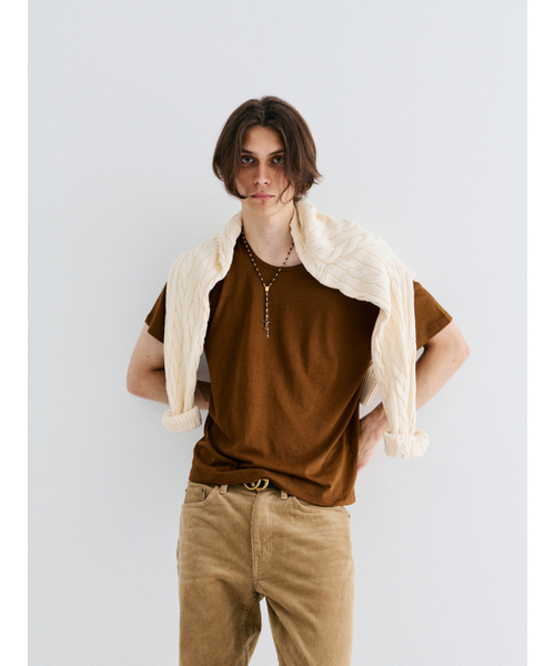 GOZER(ゴーザー)の「UNDER HALF T-SHIRT_PUMPKIN(Tシャツ/カットソー・メンズ・ブラウン・SMALL/MEDIUM/LARGE/X-LARGE)」の4枚目の写真