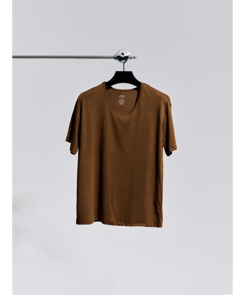GOZER(ゴーザー)の「UNDER HALF T-SHIRT_PUMPKIN(Tシャツ/カットソー・メンズ・ブラウン・SMALL/MEDIUM/LARGE/X-LARGE)」の5枚目の写真