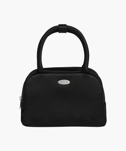MARITHE + FRANCOIS GIRBAUD(マリテフランソワジルボー)の「CLASSIC LOGO SATIN MINI TOTE BAG(トートバッグ・レディース・ブラウン/Black・フリー)」の1枚目の写真