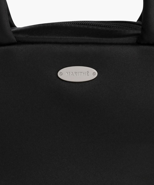 MARITHE + FRANCOIS GIRBAUD(マリテフランソワジルボー)の「CLASSIC LOGO SATIN MINI TOTE BAG(トートバッグ・レディース・ブラウン/Black・フリー)」の6枚目の写真