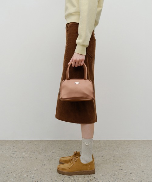 MARITHE + FRANCOIS GIRBAUD(マリテフランソワジルボー)の「CLASSIC LOGO SATIN MINI TOTE BAG(トートバッグ・レディース・ブラウン/Black・フリー)」の7枚目の写真