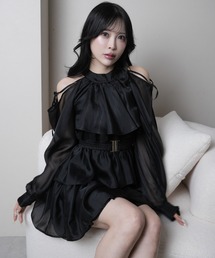 LIPSERVICE（リップサービス）の「ティアードフレアエアリーワンピース（ワンピース）」