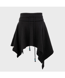 PLASMASPHERE（プラズマスフィア）の「2WAYトリップアシンメトリーロングリブチューブトップスカート_ブラック（スカート）」