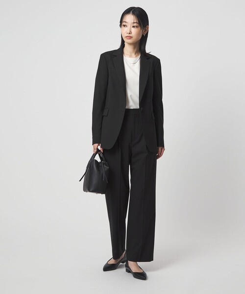 size SHORTあり］カチリラ シングル テーラード ジャケット ブラック