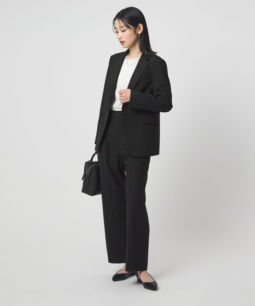 green label relaxing（グリーンレーベルリラクシング）の「［size SHORTあり］カチリラ シングル テーラード ジャケット ブラック（テーラードジャケット・レディース・ブラック・SHORT/36/38/40）」の5枚目の写真