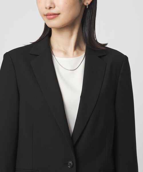 size SHORTあり］カチリラ シングル テーラード ジャケット ブラック