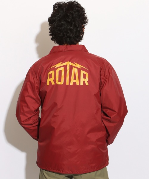 ROTAR（ローター）の「ROTAR Lightning LOGO coach JKT（ナイロンジャケット・メンズ・ブラック/バーガンディー/ネイビー・MEDIUM/LARGE/X-LARGE）」の3枚目の写真