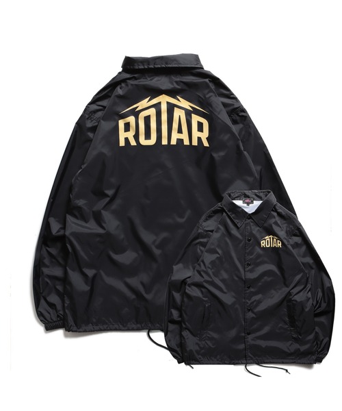ROTAR（ローター）の「ROTAR Lightning LOGO coach JKT（ナイロンジャケット・メンズ・ブラック/バーガンディー/ネイビー・MEDIUM/LARGE/X-LARGE）」の2枚目の写真