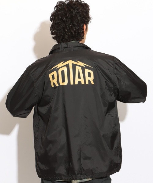 ROTAR（ローター）の「ROTAR Lightning LOGO coach JKT（ナイロンジャケット・メンズ・ブラック/バーガンディー/ネイビー・MEDIUM/LARGE/X-LARGE）」の6枚目の写真