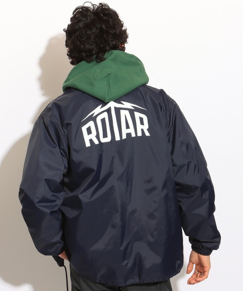 ROTAR（ローター）の「ROTAR Lightning LOGO coach JKT（ナイロンジャケット・メンズ・ブラック/バーガンディー/ネイビー・MEDIUM/LARGE/X-LARGE）」の8枚目の写真