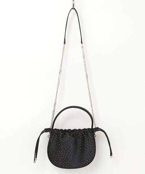 Guess(ゲス)の「ELSIE Pouch ハンドバッグ ポーチ (ハンドバッグ・レディース・ゴールド/ブラック・ONE SIZE)」の14枚目の写真