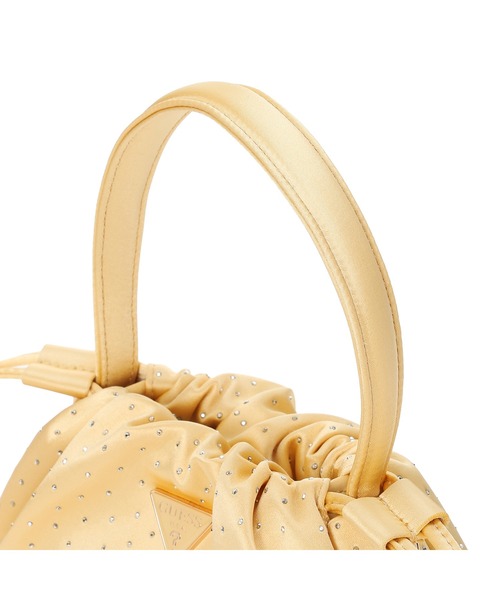 Guess(ゲス)の「ELSIE Pouch ハンドバッグ ポーチ (ハンドバッグ・レディース・ゴールド/ブラック・ONE SIZE)」の7枚目の写真