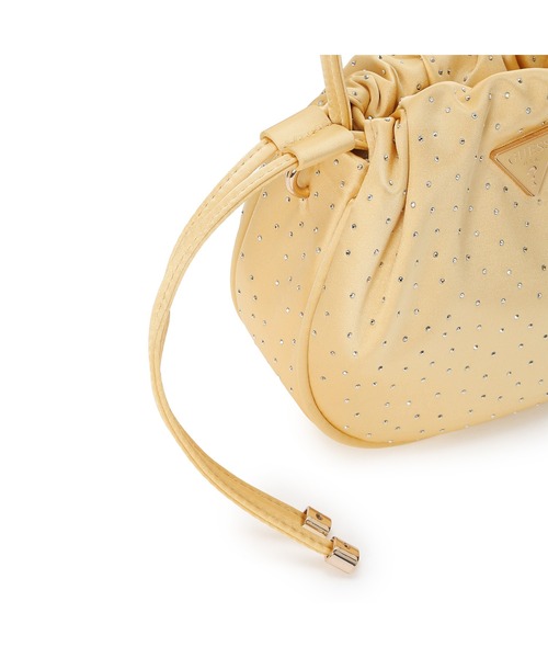 Guess(ゲス)の「ELSIE Pouch ハンドバッグ ポーチ (ハンドバッグ・レディース・ゴールド/ブラック・ONE SIZE)」の9枚目の写真