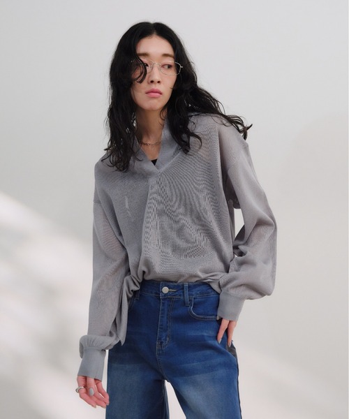 YLÈVE / シアーリブニットスキッパーポロ新品未使用 188393794_o5.jpg?