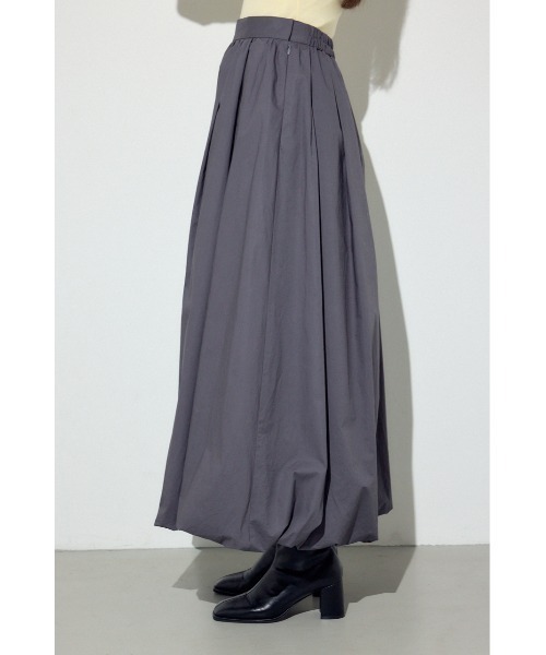 AZUL by moussy(アズールバイマウジー)の「【身長/骨格別着用画像あり】ボリュームたっぷり♪ギャザーバルーンスカート 春服 秋服 デザインスカート(スカート・レディース・チャコールグレー/アイボリー/ブラック・SMALL/MEDIUM)」の13枚目の写真