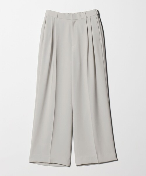 UNITED ARROWS(ユナイテッドアローズ)の「P 2タック ワイドパンツ ‐吸水速乾 帯電防止 接触冷感 ウォッシャブル‐(スラックス・レディース・ネイビー/ブラック/ライトブルー/ライラック/グレー系/ライトピンク/ベージュ/ダークブラウン・34/40/36/38)」の22枚目の写真