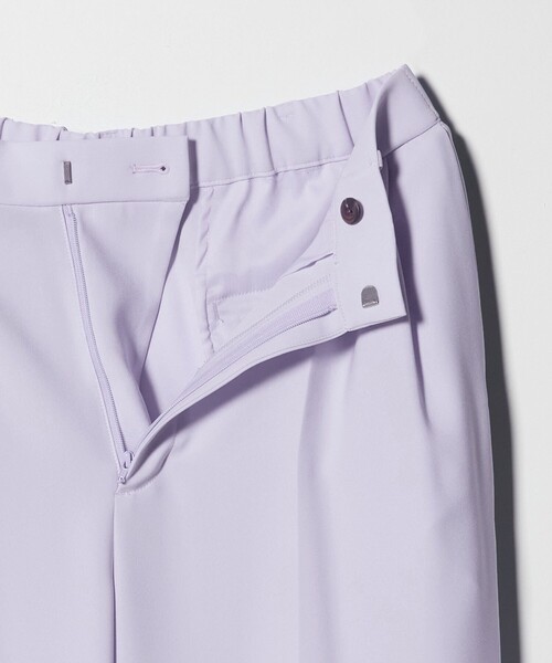 UNITED ARROWS(ユナイテッドアローズ)の「P 2タック ワイドパンツ ‐吸水速乾 帯電防止 接触冷感 ウォッシャブル‐(スラックス・レディース・ネイビー/ブラック/ライトブルー/ライラック/グレー系/ライトピンク/ベージュ/ダークブラウン・34/40/36/38)」の18枚目の写真