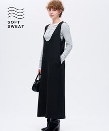 coca（coca） | ソフトスウェットUネックジャンパースカート(ジャンパースカート)