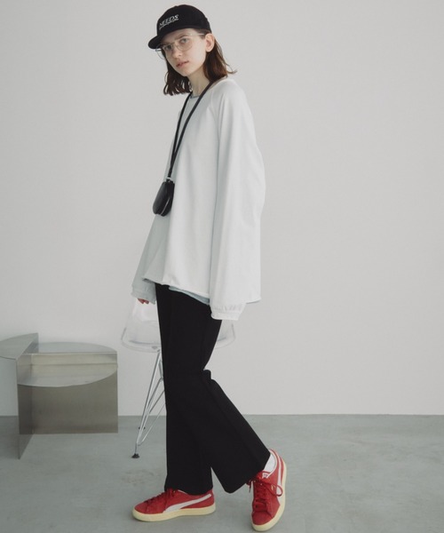 Auntie Rosa Holiday（アンティローザホリデー）の「カットフレアパンツ（その他パンツ・レディース・ブラック・FREE）」の12枚目の写真