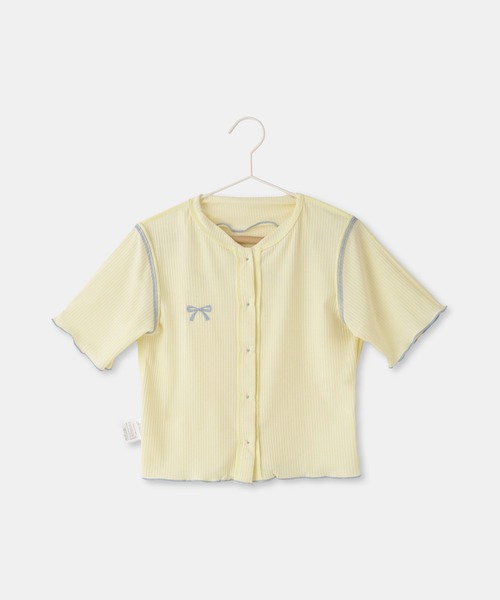 ROPE' PICNIC(ロペピクニック)の「【KIDS/キッズ】テレコ配色メロウカーディガン(カーディガン/ボレロ・キッズ・ネイビー/キナリ・120/140/130)」の11枚目の写真