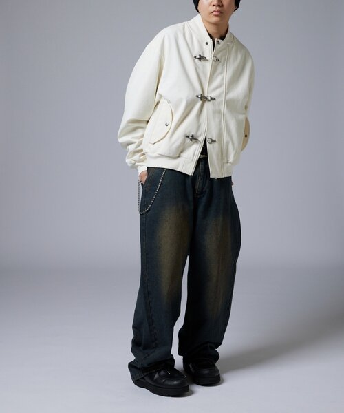 WHO'S WHO gallery（フーズフーギャラリー）の「【KOOKY'N】ファイヤーマンダックMA1（MA-1・レディース・ホワイト/ブラック/カーキ・FREE）」の19枚目の写真