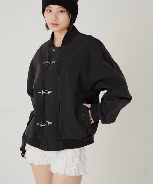 WHO'S WHO gallery(フーズフーギャラリー)の「【UNISEX】KOOKY'NファイヤーマンダックMA1(MA-1・レディース・ホワイト/ブラック/カーキ・FREE)」の5枚目の写真