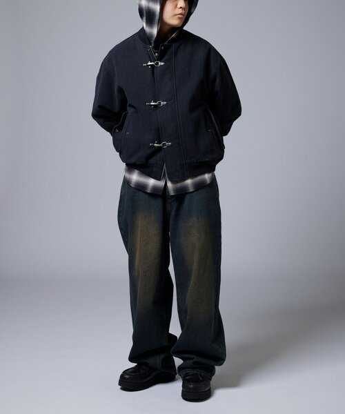 WHO'S WHO gallery（フーズフーギャラリー）の「【KOOKY'N】ファイヤーマンダックMA1（MA-1・レディース・ホワイト/ブラック/カーキ・FREE）」の10枚目の写真