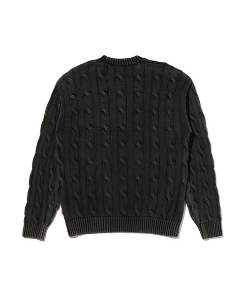 Levi's（リーバイス）の「Levi's/リーバイス カーメルケーブルクルーセーター（ニット/セーター・メンズ・ブラック・S/M/L/XL）」の8枚目の写真