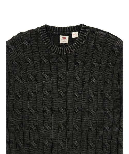 Levi's（リーバイス）の「Levi's/リーバイス カーメルケーブルクルーセーター（ニット/セーター・メンズ・ブラック・S/M/L/XL）」の9枚目の写真