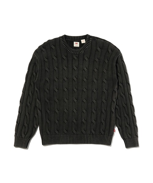 Levi's（リーバイス）の「Levi's/リーバイス カーメルケーブルクルーセーター（ニット/セーター・メンズ・ブラック・S/M/L/XL）」の7枚目の写真