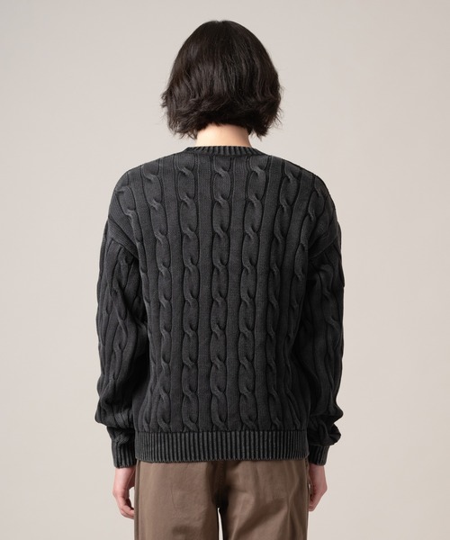 Levi's（リーバイス）の「Levi's/リーバイス カーメルケーブルクルーセーター（ニット/セーター・メンズ・ブラック・S/M/L/XL）」の3枚目の写真