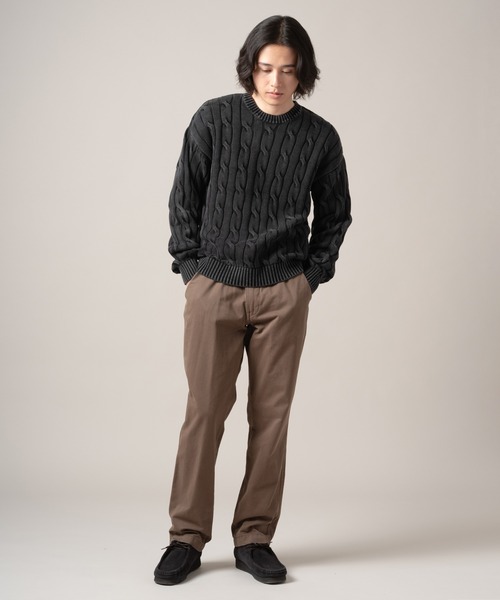 Levi's（リーバイス）の「Levi's/リーバイス カーメルケーブルクルーセーター（ニット/セーター・メンズ・ブラック・S/M/L/XL）」の5枚目の写真