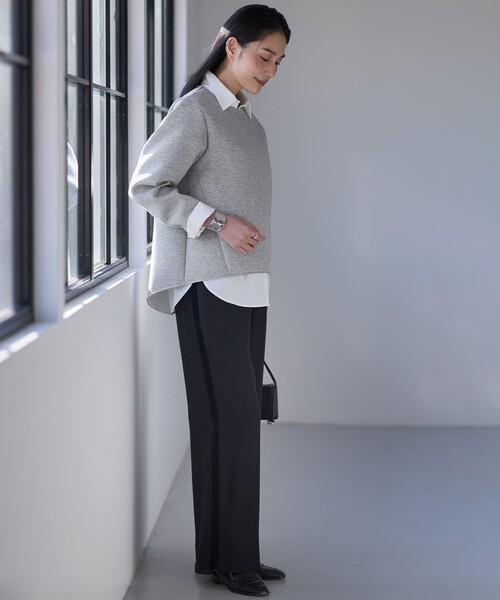 ICB(アイシービー)の「ベルベットライン トラックワイドパンツ(その他パンツ・レディース・ブラック系/ベージュ系/ネイビー系・LARGE/X-LARGE)」の5枚目の写真