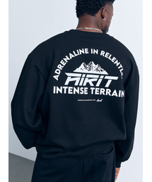 AIRIT（アイリット）の「ソフトワームバッククロニムスウェットシャツAM1199BK（スウェット）」