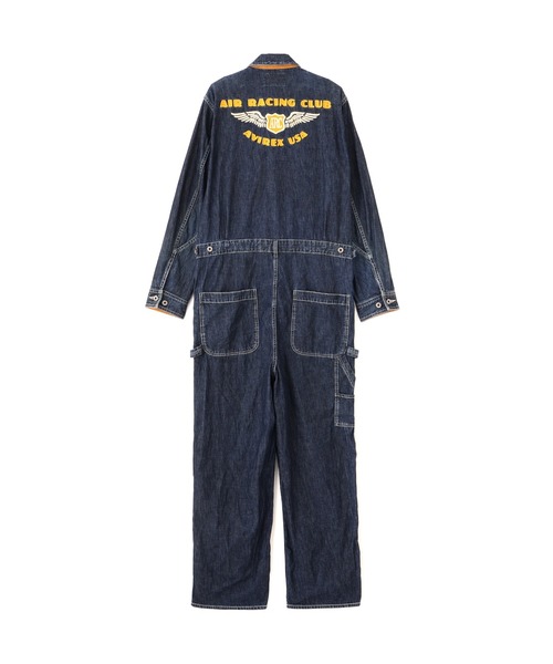 AVIREX(アヴィレックス)の「《A.A.R.C》DENIM ALL IN ONE / エアレーシングクラブ デニム オールインワン / AVIREX / アヴィレックス(つなぎ/オールインワン・メンズ・その他35/その他6・2XL/L/M/XL)」の3枚目の写真